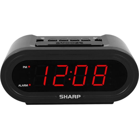 Digital Alarm with AccuSet - Automatic Smart Clock Never Needs Setting -